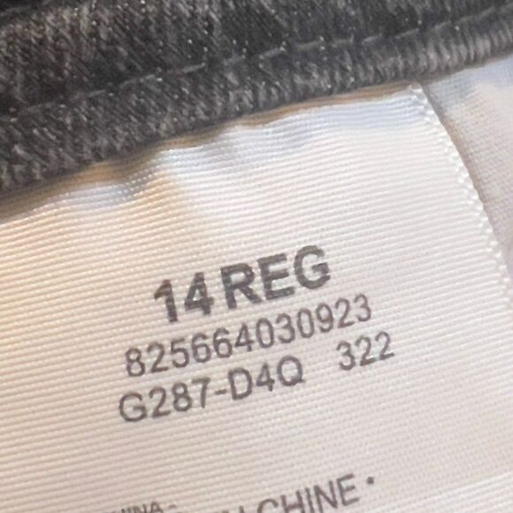 Vintage Y2K Levi's Grey Black Dungarees Overalls - Kids Size 14 REG - Picture 5 of 8